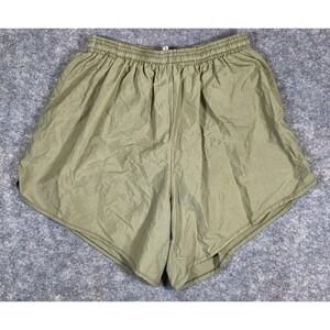 MX3 USMC Marine Corps Olive Green PT Running Silkies Track Shorts Size Medium